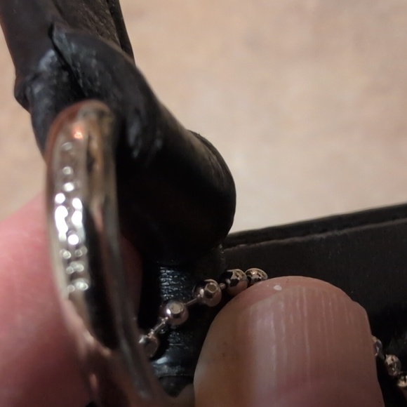 Coach Sig. Varsity Blue Leather Crossbody Bag - Picture 5 of 7